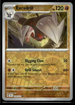 Excadrill SV08: Surging Sparks 109/191 LP Pokemon TCG | Buy 1 Get 2 Free - Image 1