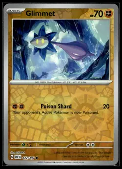 Glimmet - SV03: Obsidian Flames 122/197 LP Pokemon TCG | Buy 1 Get 2 Free - Image 1