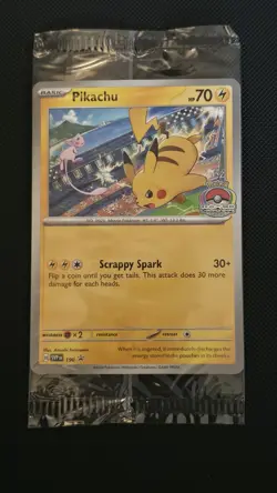 Pokemon Pikachu TCG SVP Promo 190 World Championship 2024 Singles Sealed Card NM - Image 1