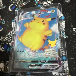 Pokemon Surfing Pikachu VMAX 009/025 Celebrations Ultra Rare Full Art Holo Card - Image 2
