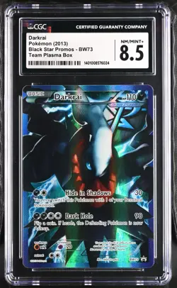CGC 8.5 Darkrai 2013 Black Star Promos BW73 Team Plasma Box Pokemon Card - Image 1