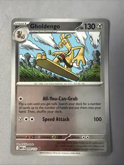 Pokemon TCG * Mega Evolution * 99/132 Gholdengo REVERSE HOLO UNCOMMON * FRESH PK - Image 1