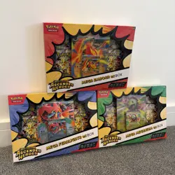 Pokemon TCG Ascended Heroes Mega Feraligatr Meganium & Emboar EX Box New Sealed - Image 1