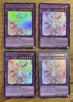 4x Lot YUGIOH BLOOM DIVA THE MELODIOUS CHOIR CROS-EN040 1ST Edition ULTRA NM - Image 1