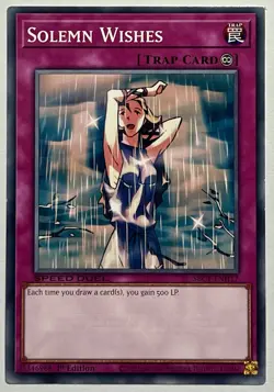 Solemn Wishes SBC1-ENH17(NM) Common 1st Edition Speed-Duel Yu-Gi-Oh! TCG - Image 1