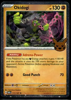 Okidogi (Cosmos Holo) Trick or Trade BOOster Bundle 2024 111/167 LP Pokemon TCG - Image 1