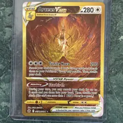 Pokemon Arceus VSTAR TCG Crown Zenith Holo Card GG70/GG70 Secret Rare - Image 1