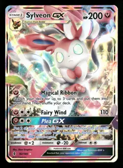 Sylveon GX - 92/145 - Ultra Rare - Guardians Rising - Pokemon Card - NM/M - Image 1