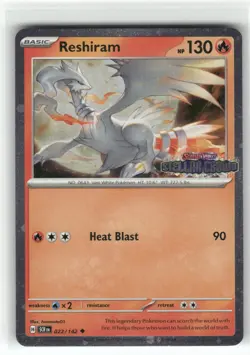 Reshiram (Stellar Crown Stamped) Holo Uncommon Misc Cards & Products 022/142 NM - Image 1