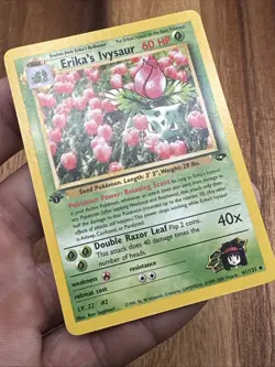Erika’s Ivysaur 41/132 1st Edition Gym Challenge Pokemon Card WOTC 2000 - Image 3