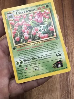 Erika’s Ivysaur 41/132 1st Edition Gym Challenge Pokemon Card WOTC 2000 - Image 4