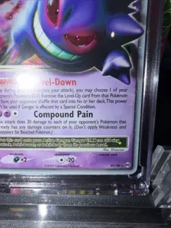 Pokemon Gengar TCG LV.X Platinum Arceus Holo Ultra Rare Card 97/99 NM - Image 4