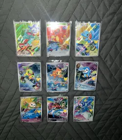 Pokemon First Partner Illustration Collection Series 1 Promo Set (9 Cards) - Image 1