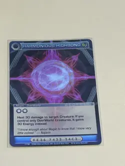 Chaotic TCG Harmonious Highsong 1st Edition Holo Foil Rare Card - Image 1