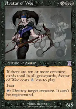 1x Avatar of Woe Moderate Play MTG Magic - Kid Icarus - - Image 1
