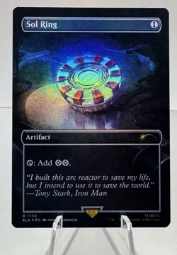 Sol Ring: Magic the Gathering(mtg) Rainbow Foil - Image 1