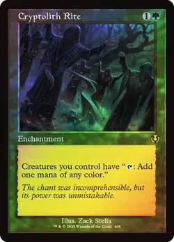 Cryptolith Rite (Retro Frame FOIL) - INR - Rare - Magic MTG Pack Fresh - Image 1