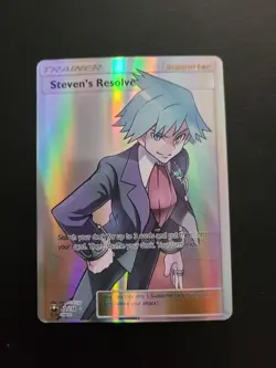 Steven's Resolve (Full Art) 165/168 Sm-Celestial Storm Holo Pokemon Trading Card - Image 2