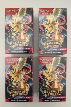 POKEMON TCG ASCENDED HEROES BOOSTER BUNDLE X 4 | BRAND NEW | SEALED | IN HAND - Image 1