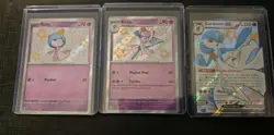 Ralts & Kirlia & Gardevoir ex 153 154 217 Shiny Rare Paldean Fates NM Pokemon - Image 1