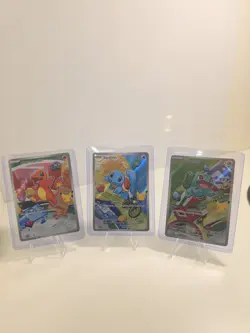 Pokemon First Partner Illustration Collection Series 1 Kanto Gen 1 Starters Set - Image 1