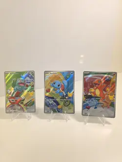 Pokemon First Partner Illustration Collection Series 1 Kanto Gen 1 Starters Set - Image 2
