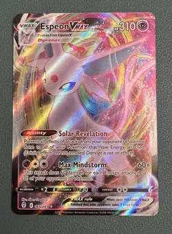 Pokemon TCG Espeon VMAX 065/203 Holo Rare Card Evolving Skies - Image 1