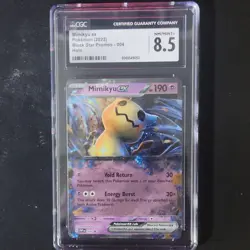 Pokemon TCG Mimikyu ex 004 Scarlet & Violet Promo Holo CGC 8.5 - Image 1