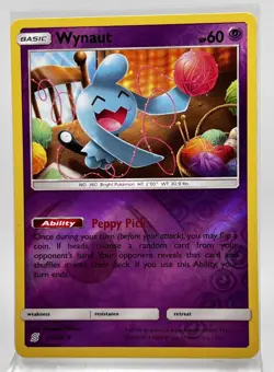 Wynaut 77/236 Reverse Holo Pokemon Card 2019 Unified Minds LP - Image 1