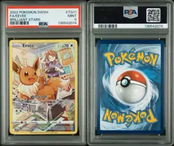 Pokemon Eevee 2022 TCG TG11/TG30 Swsh09 Trainer Gallery Full Art PSA 9 - Image 3