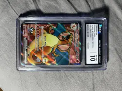 Pokemon TCG Charizard ex 183/165 Scarlet & Violet 151 Ultra Rare Holo CGC 10 - Image 1