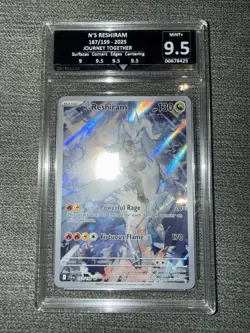 Pokemon TCG N's Reshiram Journey Together 116/159 Full Art Get Graded 9.5 Mint+ - Image 1