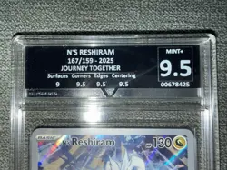 Pokemon TCG N's Reshiram Journey Together 116/159 Full Art Get Graded 9.5 Mint+ - Image 2