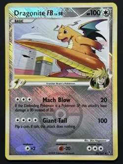 Dragonite FB 56/147 Supreme Victors Crosshatch Reverse Holo Pokemon League Promo - Image 3