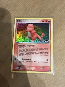 Pokemon TCG Ditto (Charmander) 37/113 Delta Species Reverse Holo Stamped Rare - Image 1