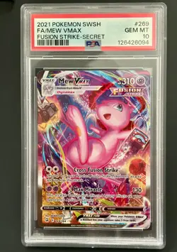 Pokemon Mew VMAX #269/264 Swsh08: Fusion Strike PSA 10 GEM MINT - Image 1