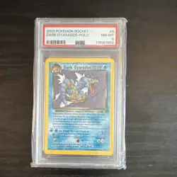 Pokemon Dark Gyarados 8/82 Team Rocket Holo Rare PSA 8 Pokemon TCG English - Image 1