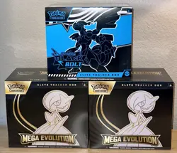 Pokemon TCG Mega Evolution Gardevoir Elite Trainer Box & Black Bolt ETB LOT OF 3 - Image 5