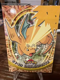 Pokemon Topps Dragonite Non Holo Blue Back - Image 1