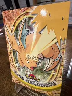 Pokemon Topps Dragonite Non Holo Blue Back - Image 2