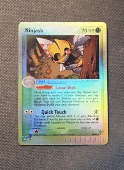 Ninjask 18/97 Reverse Holo Rare (2003) EX Dragon Pokemon Vintage E-reader TCG - Image 1
