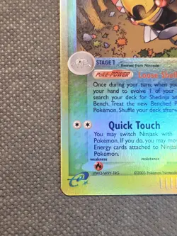 Ninjask 18/97 Reverse Holo Rare (2003) EX Dragon Pokemon Vintage E-reader TCG - Image 5