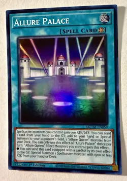 x1 Allure Palace - MZTM-EN059 - Super Rare - 1st Edition Yu-Gi-Oh! M/NM - Image 1