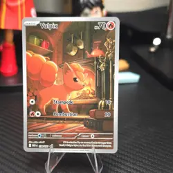Pokemon TCG Vulpix Illustration Rare 138/132 Me01 Holo Basic 70 HP Card English - Image 1