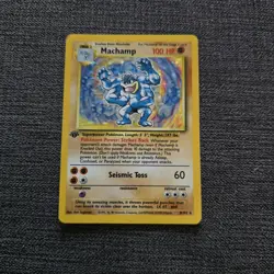 Machamp HOLO 8/102 Base Set Rare 1st Edition Near MINT Pokemon Card TCG WOTC NM - Image 1
