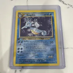 Pokemon Kingdra 8/111 Neo Genesis 1st Edition Holo Rare 90 HP Card 2000 - Image 1