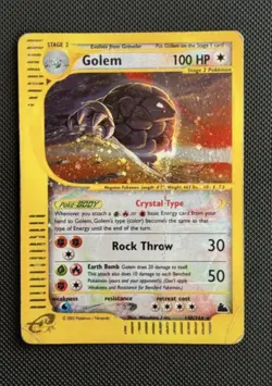 Pokemon Card-Golem-Skyridge-148/144-Holo-ENG-Played - Image 1