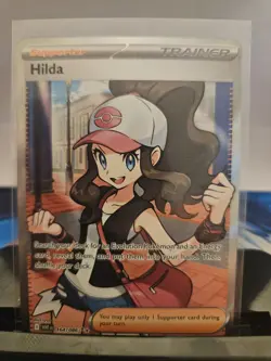Hilda 164/086 Full Art Ultra Rare White Flare Holo Card Near Mint Condition - Image 1