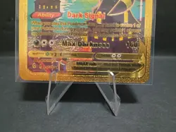 Umbreon Vmax Gold Foil Fan Art Vinyl Textured Collector Card 215/203 - Image 3