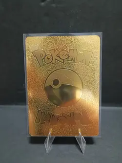 Umbreon Vmax Gold Foil Fan Art Vinyl Textured Collector Card 215/203 - Image 4